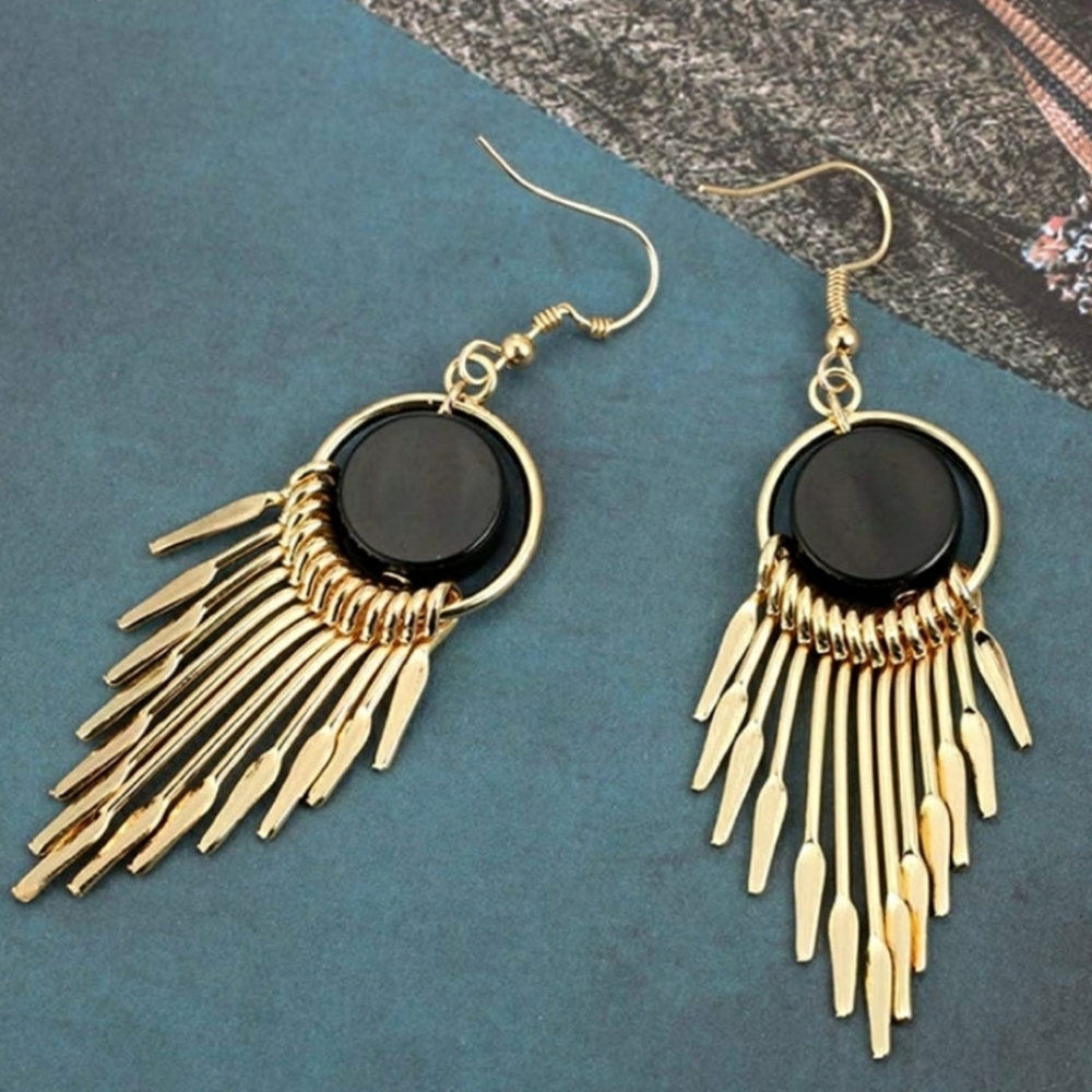 Gold Tone Dangle Earrings